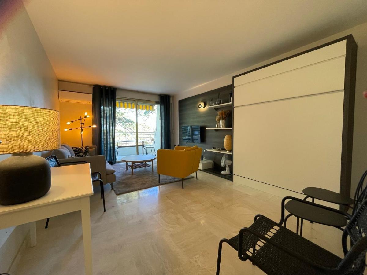 C012-Appartement Confortable Avec Piscine, Tennis Et Grand Parc Cannes Eksteriør billede