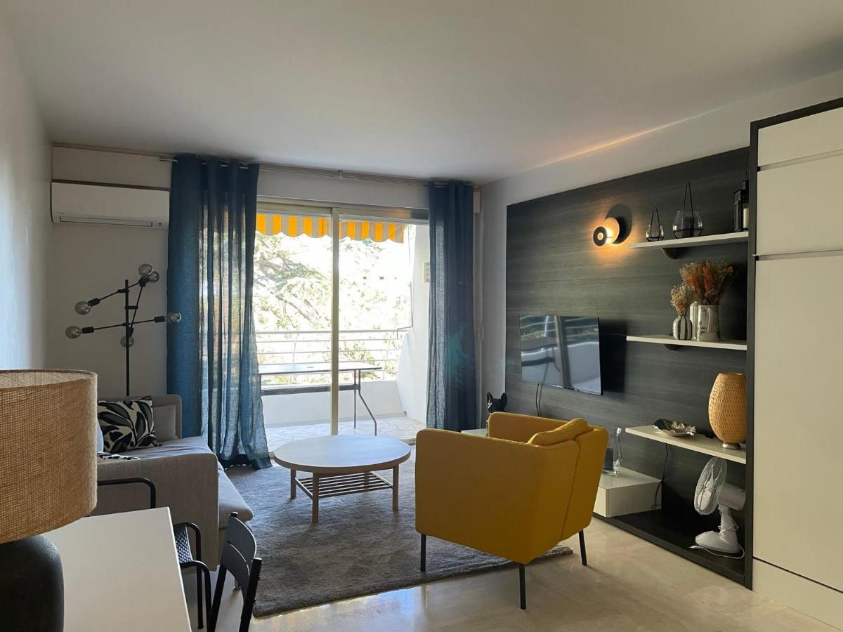 C012-Appartement Confortable Avec Piscine, Tennis Et Grand Parc Cannes Eksteriør billede