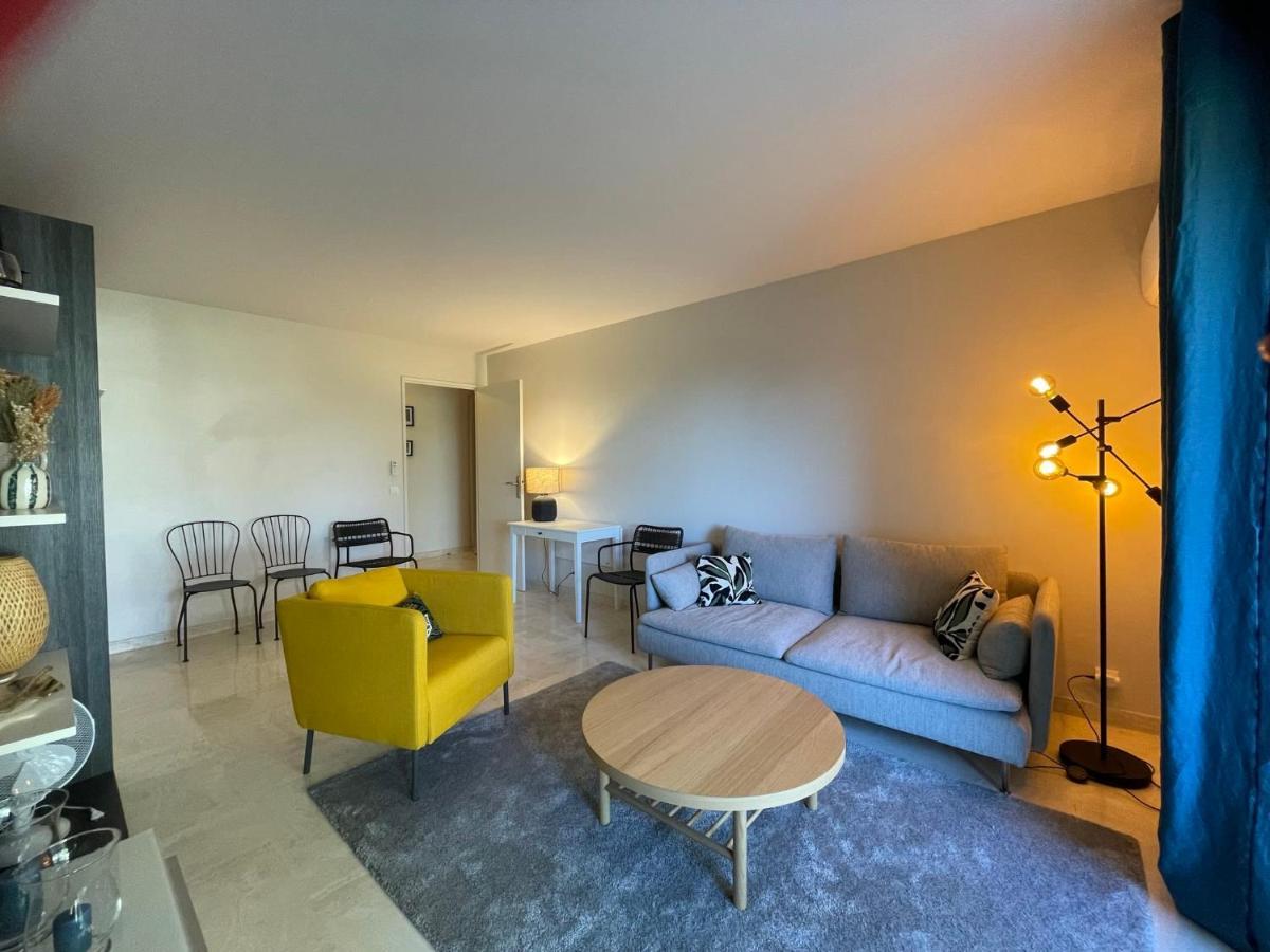 C012-Appartement Confortable Avec Piscine, Tennis Et Grand Parc Cannes Eksteriør billede