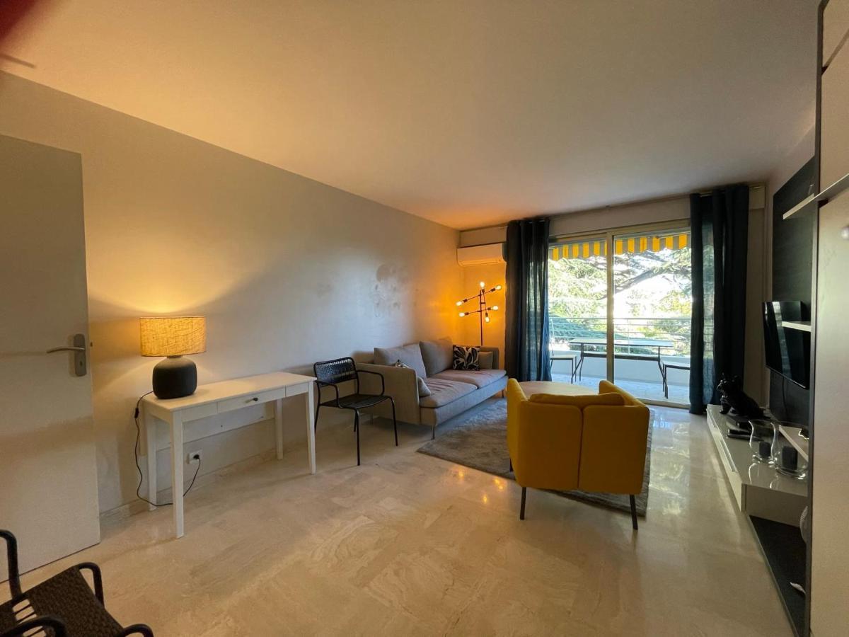C012-Appartement Confortable Avec Piscine, Tennis Et Grand Parc Cannes Eksteriør billede